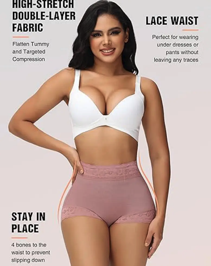 Pack de 3 Bragas Moldeadoras – Cintura Alta, Sin Costuras y Efecto Levanta Glúteos