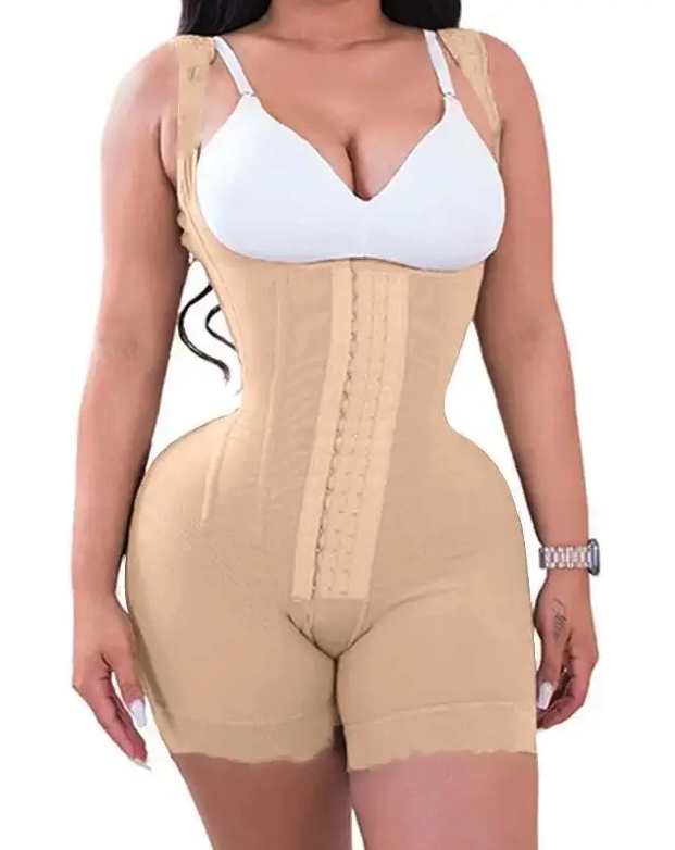 Reloj de arena - Faja de Doble Compresión con Ganchos – Control Abdominal y Efecto Reloj de Arena