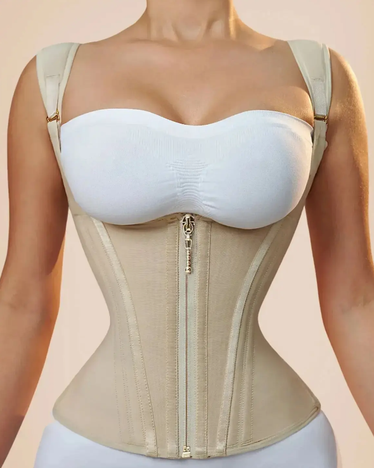 Reloj de arena - Chaleco Moldeador de Cintura para Mujer – Estilo Corset y Control Total